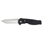 SOG Flash II Tanto Straight Edge Folding Knife - Polished Satin