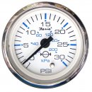 Faria Chesapeake White SS 2" Water Pressure Gauge Kit - 30