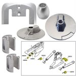 Tecnoseal Anode Kit w/Hardware - Mercury Bravo 3 2004 - Magnesiu