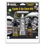 Flitz Cycle 2 Go Care Kit w/Polish, Speed Waxx&reg;, Chrome Clea
