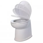 Jabsco 17" Deluxe Flush Fresh Water Electric Toilet w/Soft