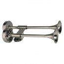 Ongaro Deluxe SS Shorty Dual Trumpet Horn - 12V