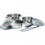 Kuuma 7-Piece Stainless Steel Nesting Cookware Set - Induction C