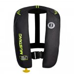 Mustang MIT 100 Inflatable Manual PFD - Black/Flourescent Yellow