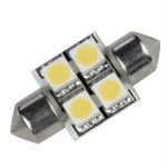 Lunasea Single-Sided 4 LED Festoon - 10-30VDC/0.7W/60 Lumens - W