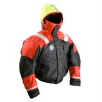 First Watch AB-1100 Flotation Bomber Jacket - Red/Black - X-Larg