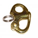 Ronstan Brass Snap Shackle - Fixed Bail - 41.5mm(1-5/8") Le