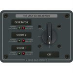 Blue Sea 8366 AC Rotary Switch Panel 30 Ampere 3 Positions + OFF