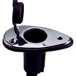Perko Threaded Collar Pole Light Mounting Base - 2 Pin - Stainle
