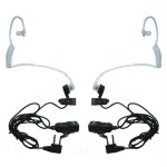 Midland AVP-H3 FBI Style Ear Bud/Microphone w/Transparent Coiled
