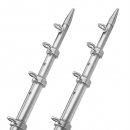TACO 15' Telescopic Outrigger Poles HD 1-½" - Silver/S