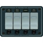 Blue Sea 8262 Waterproof Panel 4 Position - Slate Gray