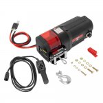 Bulldog DC2500 DC Electric Utility Winch w/Rope & Remote