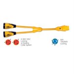 Marinco Y504-2-30 EEL (2)-30A-125V Female to (1)50A-125/250V Mal