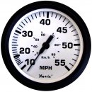 Faria Euro White 4" Speedometer - 55MPH (Mechanical)