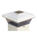 Dock Edge Solar Cap Light 4" - White