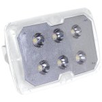 TACO LED Spreader Light w/SS Adjustable Tilt Mount & Clamp - Whi
