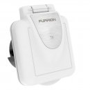 Furrion TV Inlet Square White Non-Mettallic