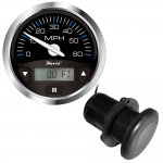 Faria Chasapeake Black SS 4" GPS Speedometer w/Digital Dept