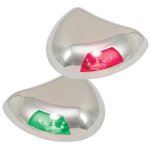 Perko Stealth Series LED Side Lights - Horizontal Mount - Red/Gr