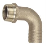 Perko 1" Pipe to Hose Adapter 90 Degree Bronze MADE IN THE