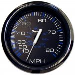 Faria Chesapeake Black SS 4" Speedometer - 80MPH (Mechanica