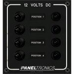 Paneltronics Waterproof Panel - DC 4-Position Toggle Switch & Ci