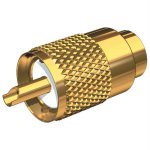 Shakespeare PL-259-58-G Gold Solder-Type Connector w/UG175 Adapt