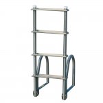 Dock Edge Aluminum 4-Step Eco Flip-Up Dock Ladder - Weld Free