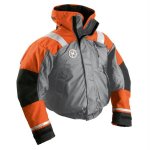 First Watch AB-1100 Flotation Bomber Jacket - Orange/Grey - XX-L