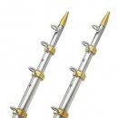 TACO 15' Telescopic Outrigger Poles HD 1-½" - Silver/G