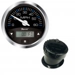 Faria Chesapeake Black SS 4" GPS Speedometer w/Digital Dept
