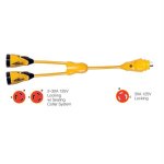 Marinco Y30-2-30 EEL (2)30A-125V Female to (1)30A-125V Male &quo