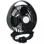 Caframo Maestro 12V 3-Speed 6" Marine Fan w/LED Light - Bla