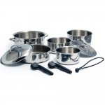 Kuuma 10-Piece Stainless Steel Nesting Cookware Set - Induction