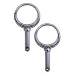 Perko Round Type Rowlock Horns - Plain Zinc