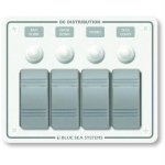 Blue Sea 8272 Water Resistant Panel - 4 Position - White - Horiz