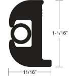TACO Flex Vinyl Rub Rail Kit - Black w/Black Insert - 70' - 1-1/