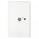 KING Jack PB1000 TV Antenna Power Injector Switch Plate - White