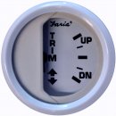 Faria Dress White 2" Trim Gauge (J/E/Suzuki Outboard)