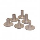 Weld Mount .75" Tall Stainless Standoff Through Thread w/5/