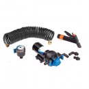 Jabsco HotShot Series Automatic Washdown Pump w/25'HoseCoil - 4.