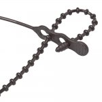 Ancor Reusable Beaded Cable Ties - 24" - Black - 20-Pack