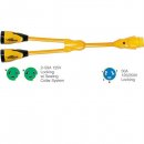 Marinco Y504-2-503 EEL (2)50A-125V Female to (1)50A-125/250V Mal