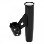 Lee's Clamp-On Rod Holder - Black Aluminum - Vertical Mount - Fi