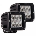 Rigid Industries D-Series D2 - Driving - Pair - Black