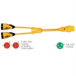 Marinco Y503-2-30 EEL (2)-30A-125V Female to (1)50A-125V Male -