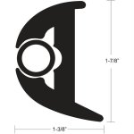 TACO Flex Vinyl Rub Rail Kit - Black w/Black Insert - 70' - 1-7/