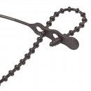 Ancor Reusable Beaded Cable Ties - 8" - Black - 40-Pack