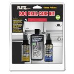 Flitz BBQ Grill Care Kit w/Liquid Metal Polish, Stainless Steel